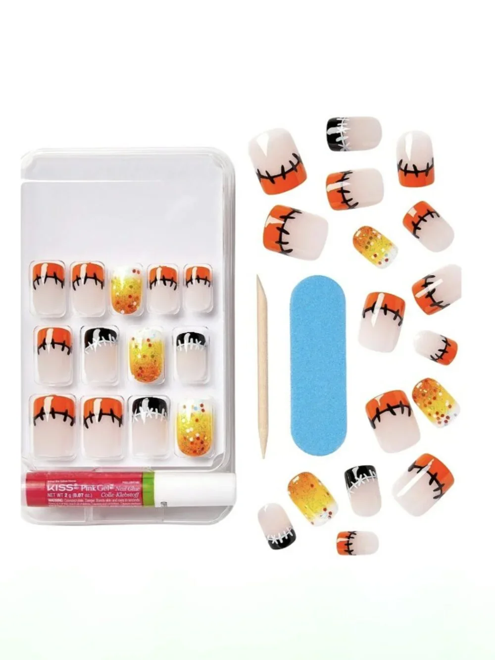 Kiss Halloween Special Design Short Length Nails - You're Next